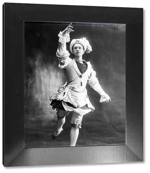Vaslav Nijinsky, Russian ballet dancer, 1909