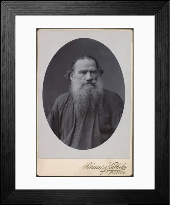 Framed Print : Leo Tolstoy, Russian author, 1900. Artist: Scherer Nabholz & Co Framed Print : Leo Tolstoy, Russian author, 1900. Artist: Scherer Nabholz & Co