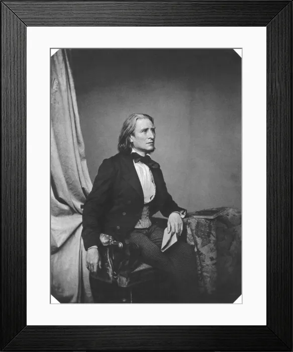 Framed Print : Franz Liszt, Hungarian composer and pianist, c1860. Artist: Franz Hanfstaengl Framed Print : Franz Liszt, Hungarian composer and pianist, c1860. Artist: Franz Hanfstaengl