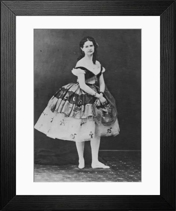Framed Print : Maria Surovshchikova-Petipa, Russian ballet dancer, c1861. Artist: Nadar Framed Print : Maria Surovshchikova-Petipa, Russian ballet dancer, c1861. Artist: Nadar