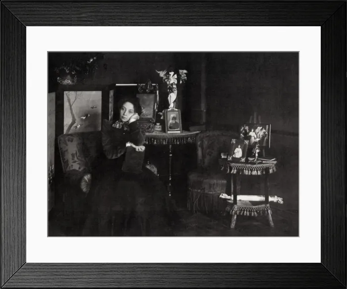 Framed Print : Vera Fyodorovna Komissarzhevskaya, Russian actress, c1900. Artist: Karl Karlovich Bulla Framed Print : Vera Fyodorovna Komissarzhevskaya, Russian actress, c1900. Artist: Karl Karlovich Bulla