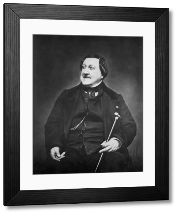 Framed Print : Gioachino Rossini, Italian composer, c1865. Artist: Etienne Carjat Framed Print : Gioachino Rossini, Italian composer, c1865. Artist: Etienne Carjat