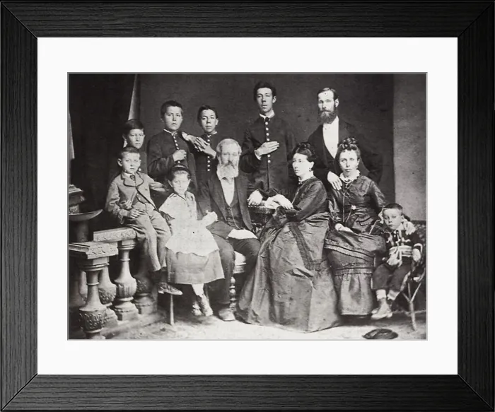 Framed Print : The family of Russian author and playwright Anton Chekhov, Taganrog, Russia, 1874. Artist:s Isakovich Framed Print : The family of Russian author and playwright Anton Chekhov, Taganrog, Russia, 1874. Artist:s Isakovich