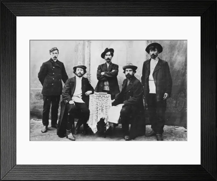 Framed Print : Members of the organization Narodnaya Volya (Peoples Will), Russia, c1870s-c1880s Framed Print : Members of the organization Narodnaya Volya (Peoples Will), Russia, c1870s-c1880s