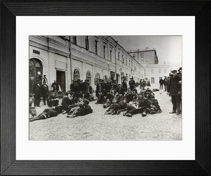 Framed Print : Moscow homeless shelter dwellers, Russia, c1904 Framed Print : Moscow homeless shelter dwellers, Russia, c1904