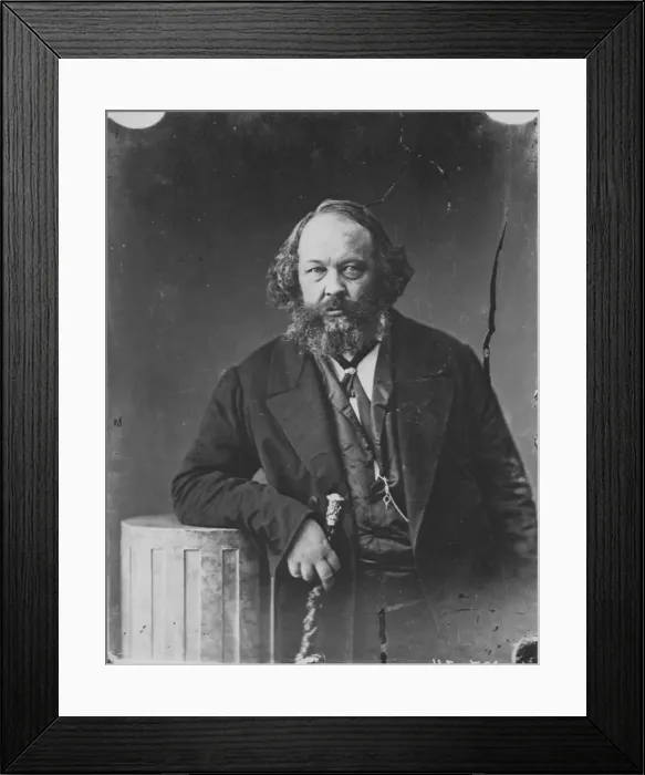 Framed Print : Mikhail Bakunin, Russian revolutionary and theorist of anarchism, c1863. Artist: Gaspard-Felix Tournachon Framed Print : Mikhail Bakunin, Russian revolutionary and theorist of anarchism, c1863. Artist: Gaspard-Felix Tournachon