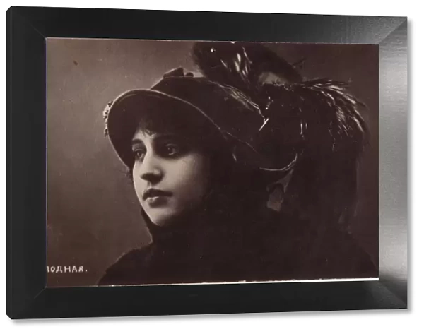 Vera Kholodnaya, Russian silent film actress, 1910s. Artist: Sakharov & Orlov