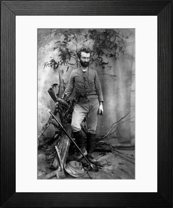 Framed Print : Nikolai Nikolaevich Miklukho-Maklai, Russian anthropologist, Queensland, Australia, c1880 Framed Print : Nikolai Nikolaevich Miklukho-Maklai, Russian anthropologist, Queensland, Australia, c1880