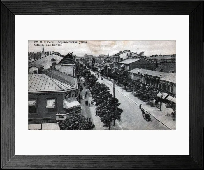 Framed Print : Deribasovskaya Street, Odessa, Russia, mid 19th century Framed Print : Deribasovskaya Street, Odessa, Russia, mid 19th century