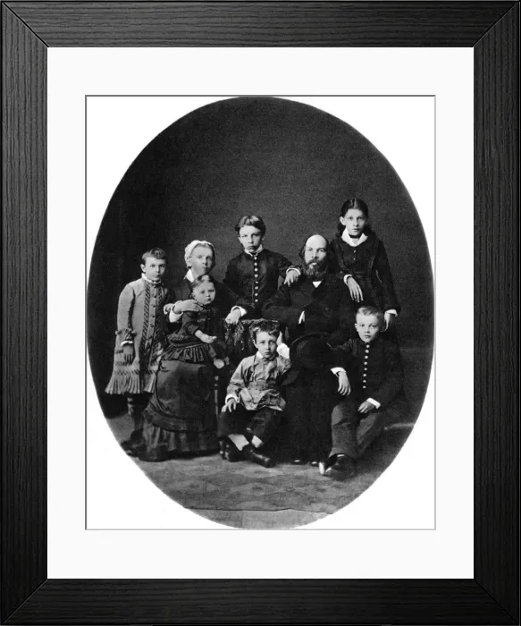 Framed Print : Vladimir Ulyanov (Lenin) as a grammar school pupil, with his family, Simbirsk, Russia, 1879 Framed Print : Vladimir Ulyanov (Lenin) as a grammar school pupil, with his family, Simbirsk, Russia, 1879