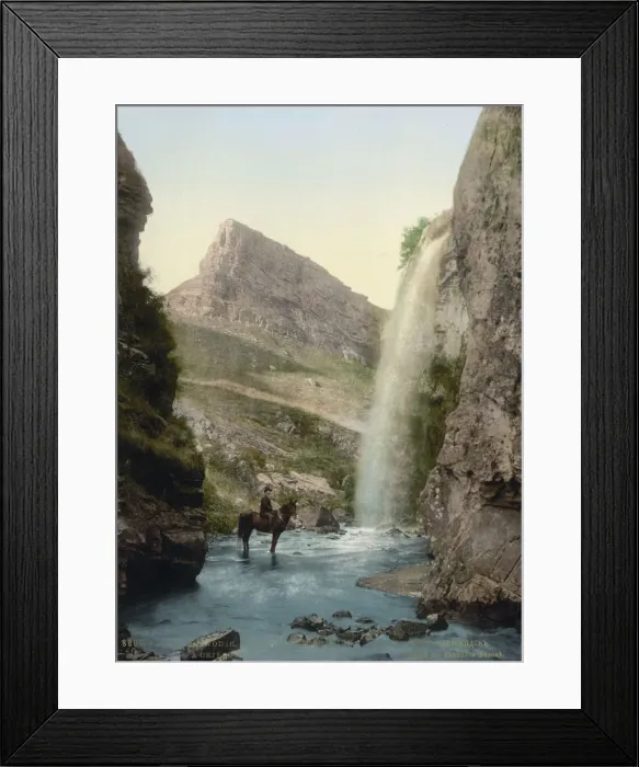 Framed Print : Waterfall near Kislovodsk, Russia, c1895 Framed Print : Waterfall near Kislovodsk, Russia, c1895
