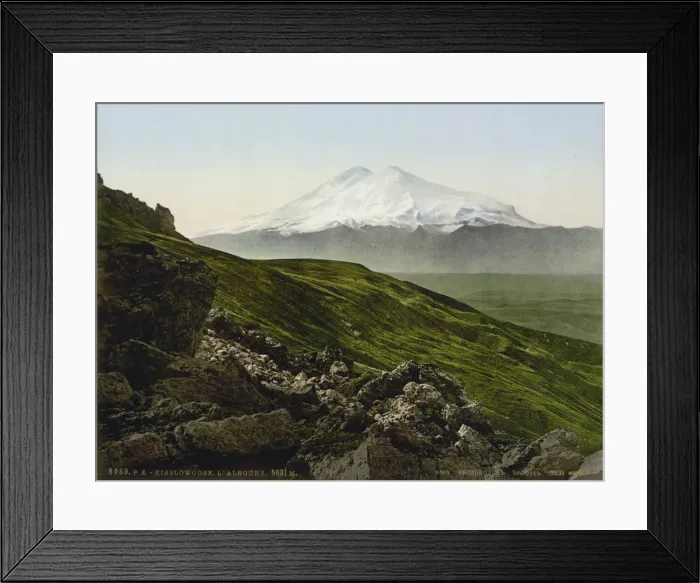 Framed Print : Mountain near Kislovodsk, Russia, c1895 Framed Print : Mountain near Kislovodsk, Russia, c1895