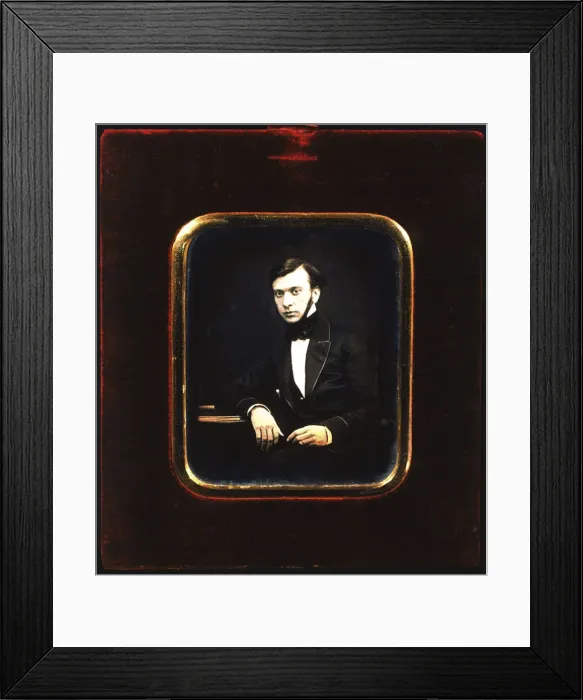 Framed Print : Alexander Sukhovo-Kobylin, Russian playwright, 1850