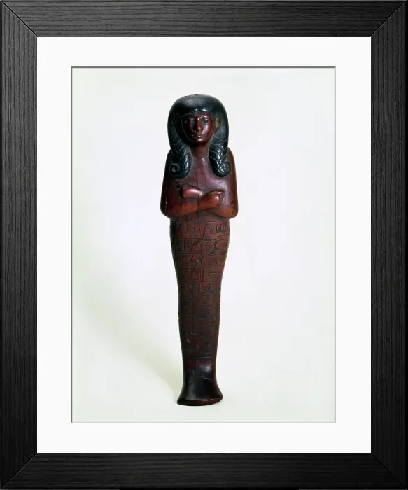 Framed Print : Wooden ushabti figurine of Mutry, Ancient Egyptian, 16th or 15th century BC Framed Print : Wooden ushabti figurine of Mutry, Ancient Egyptian, 16th or 15th century BC