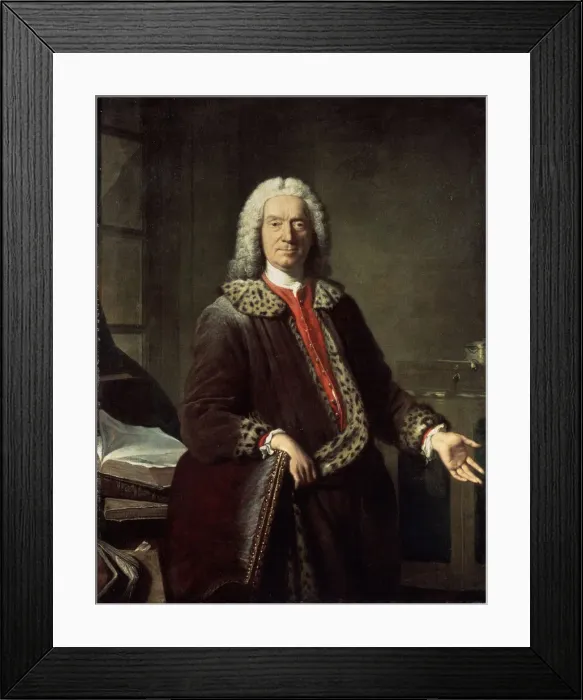 Framed Print : Portrait of the poet and tragedian Prosper Jolyot de Crebillon, 1746. Artist: Jacques-Andre-Joseph Aved Framed Print : Portrait of the poet and tragedian Prosper Jolyot de Crebillon, 1746. Artist: Jacques-Andre-Joseph Aved
