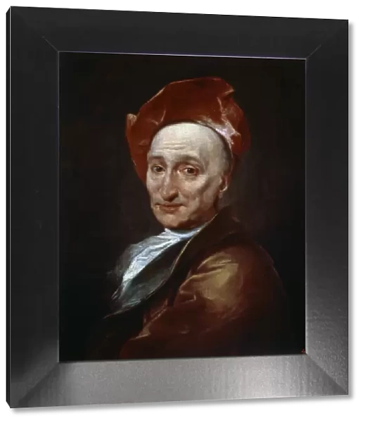 Portrait of the author Bernard le Bovier de Fontenelle, 18th century. Artist: Hyacinthe Rigaud