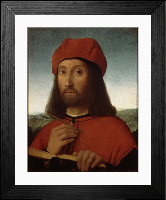Framed Print : Portrait of a Man, late 15th or early 16th century. Artist: Antonio de Saliba Framed Print : Portrait of a Man, late 15th or early 16th century. Artist: Antonio de Saliba
