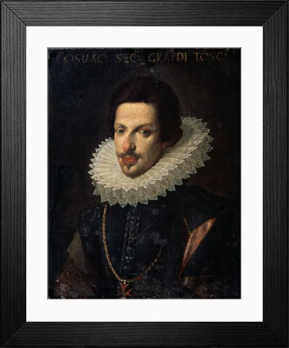Framed Print : Portrait of Grand Duke of Tuscany Cosimo II de Medici, 17th century. Artist: Justus Sustermans Framed Print : Portrait of Grand Duke of Tuscany Cosimo II de Medici, 17th century. Artist: Justus Sustermans
