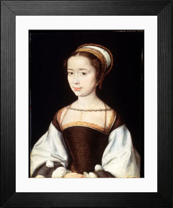 Framed Print : Female Portrait, 1530s. Artist: Corneille de Lyon Framed Print : Female Portrait, 1530s. Artist: Corneille de Lyon