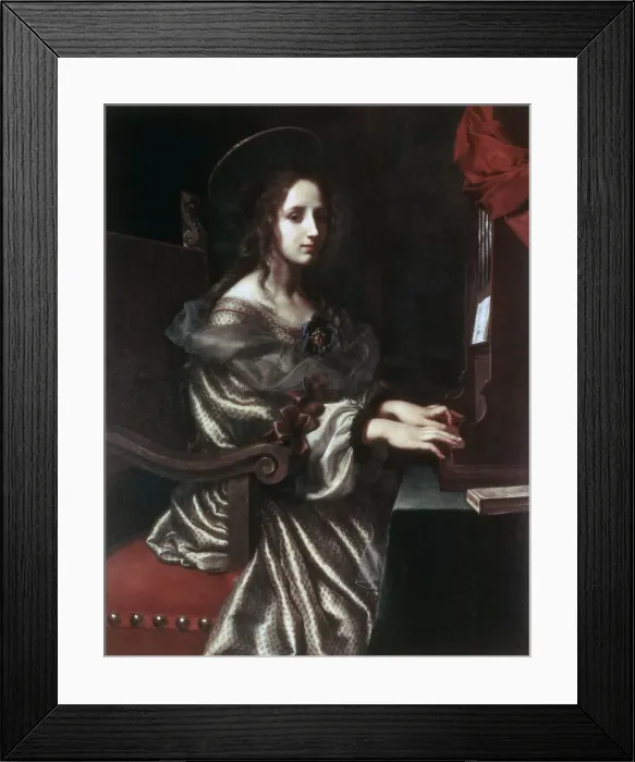 Framed Print : Saint Cecilia, 1640s. Artist: Carlo Dolci Framed Print : Saint Cecilia, 1640s. Artist: Carlo Dolci