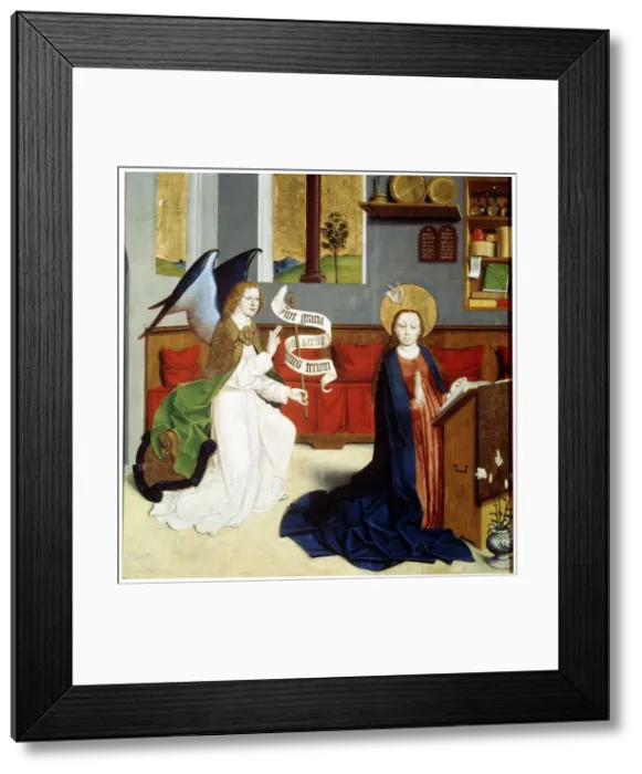 Framed Print : The Annunciation, c1470-c1480. Artist: German Master Framed Print : The Annunciation, c1470-c1480. Artist: German Master