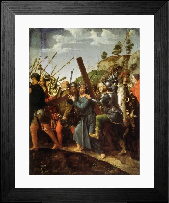 Framed Print : Christ Carrying the Cross, c1518-c1525. Artist: Michael Sittow Framed Print : Christ Carrying the Cross, c1518-c1525. Artist: Michael Sittow