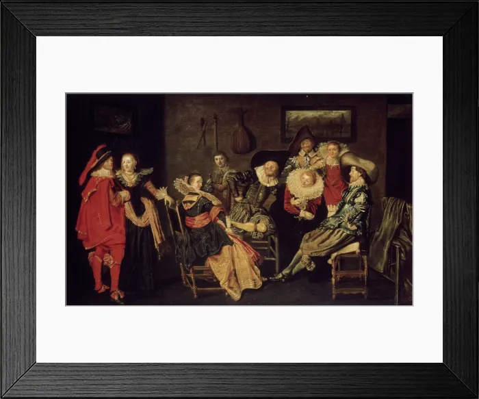 Framed Print : The Merry Company, 17th century. Artist: Dirck Hals Framed Print : The Merry Company, 17th century. Artist: Dirck Hals