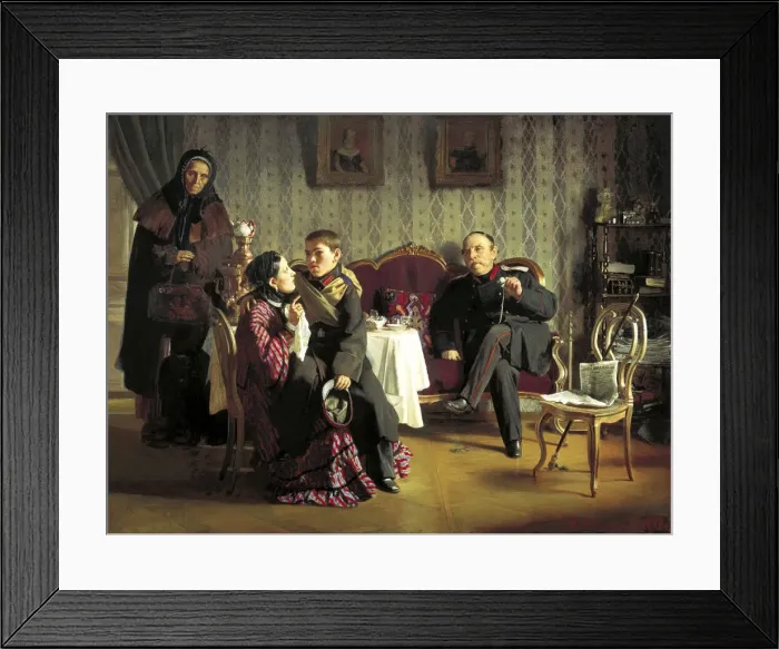Framed Print : The Farewell, 1872. Artist: Alexei Ivanovich Korzukhin Framed Print : The Farewell, 1872. Artist: Alexei Ivanovich Korzukhin