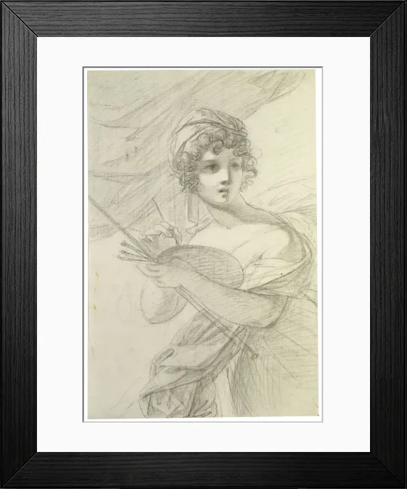 Framed Print : Self-portrait, c1800. Artist: Elisabeth Louise Vigee-LeBrun Framed Print : Self-portrait, c1800. Artist: Elisabeth Louise Vigee-LeBrun