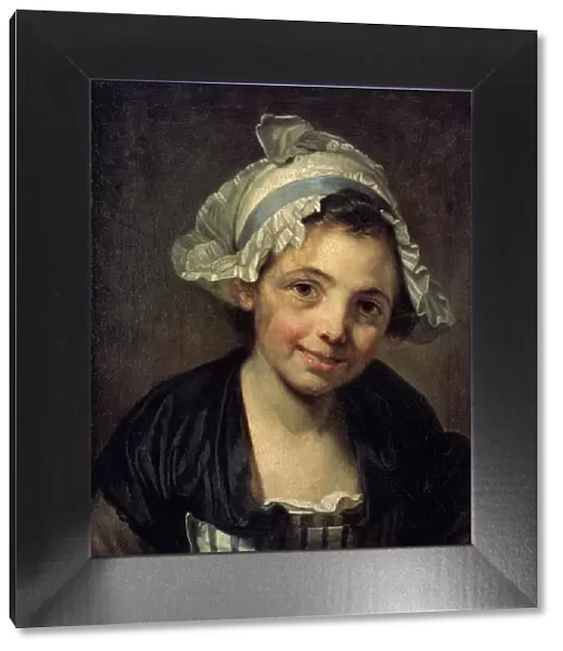 Girl in a Bonnet, 1760s. Artist: Jean-Baptiste Greuze