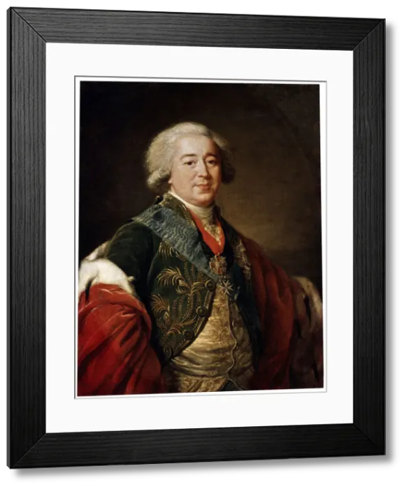 Framed Print : Portrait of the Vice-Chancellor Prince Alexander Kurakin, 1797. Artist: Elisabeth Louise Vigee-LeBrun Framed Print : Portrait of the Vice-Chancellor Prince Alexander Kurakin, 1797. Artist: Elisabeth Louise Vigee-LeBrun
