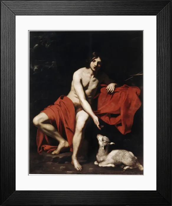 Framed Print : Saint John the Baptist in the Wilderness, c1615-c1620. Artist: Nicolas Regnier Framed Print : Saint John the Baptist in the Wilderness, c1615-c1620. Artist: Nicolas Regnier