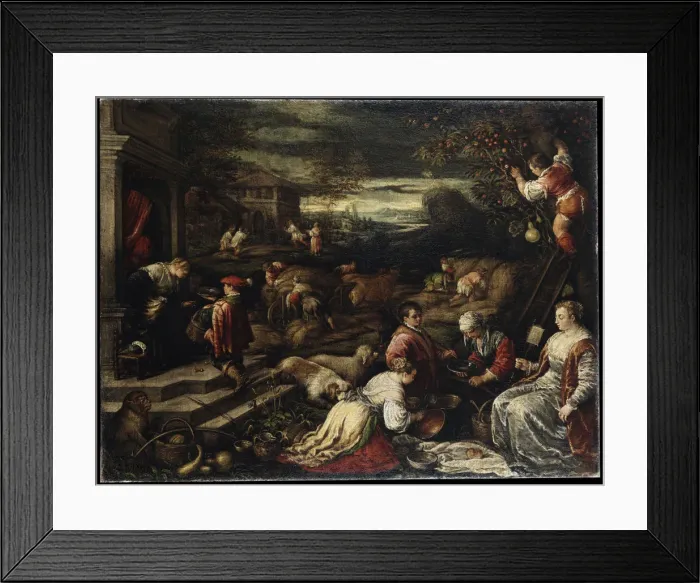 Framed Print : Summer, 16th century. Artist: Francesco Bassano II Framed Print : Summer, 16th century. Artist: Francesco Bassano II