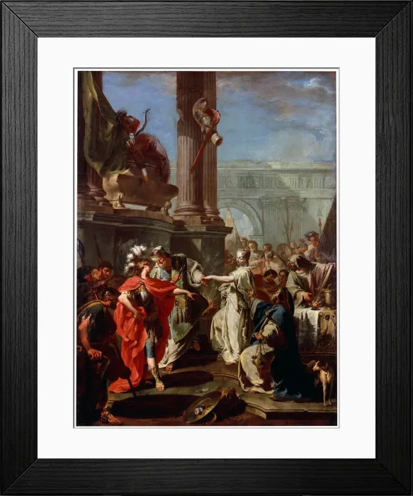 Framed Print : The Sacrifice of Polyxena, 1730s. Artist: Giovanni Battista Pittoni the Younger Framed Print : The Sacrifice of Polyxena, 1730s. Artist: Giovanni Battista Pittoni the Younger