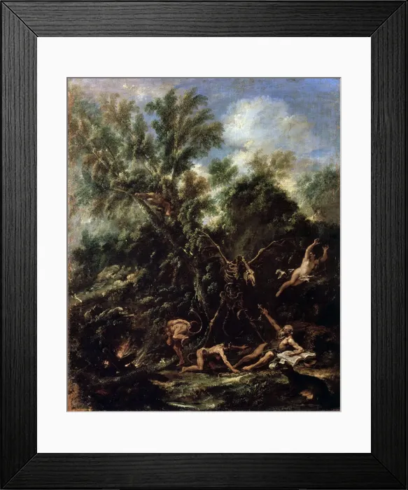 Framed Print : The Temptation of Saint Anthony, c1706-c1707. Artist: Sebastiano Ricci Framed Print : The Temptation of Saint Anthony, c1706-c1707. Artist: Sebastiano Ricci