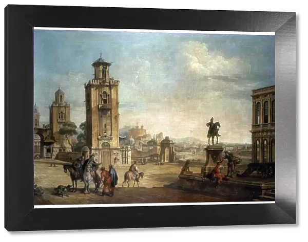 View of a Town, 18th century. Artist: Francesco Battaglioli