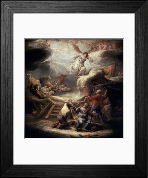 Framed Print : The Annunciation to the Shepherds, 17th century. Artist: Benjamin Gerritz Cuyp Framed Print : The Annunciation to the Shepherds, 17th century. Artist: Benjamin Gerritz Cuyp