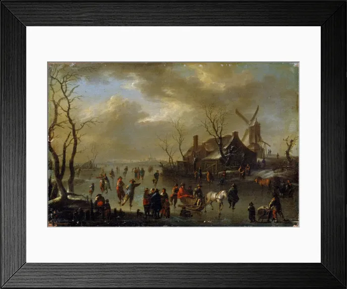 Framed Print : Winter Landscape, 17th century. Artist: Klaes Molenaer Framed Print : Winter Landscape, 17th century. Artist: Klaes Molenaer