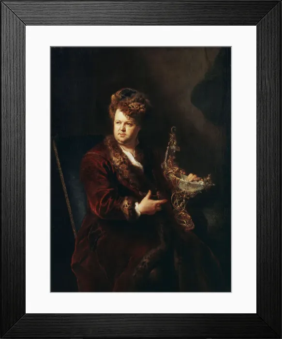 Framed Print : Portrait of the Jeweller Johann Melchior Dinglinger, c1721. Artist: Antoine Pesne Framed Print : Portrait of the Jeweller Johann Melchior Dinglinger, c1721. Artist: Antoine Pesne