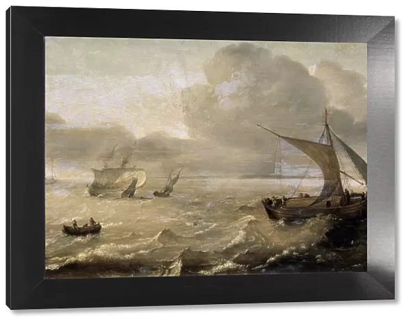 Stormy Sea, 17th century. Artist: Hans Goderis