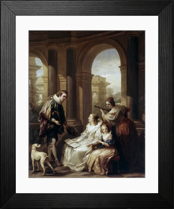 Framed Print : The Spanish Concert, 1754. Artist: Carle van Loo Framed Print : The Spanish Concert, 1754. Artist: Carle van Loo