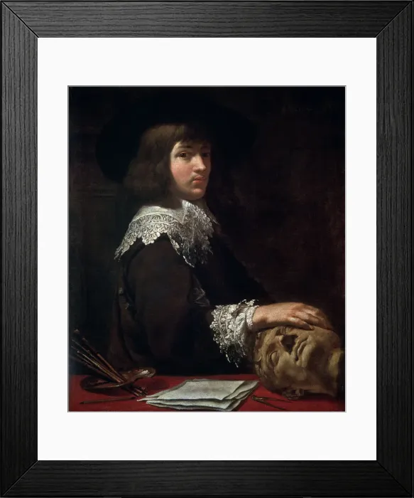 Framed Print : Self-portrait, 1636. Artist: Jean Daret Framed Print : Self-portrait, 1636. Artist: Jean Daret