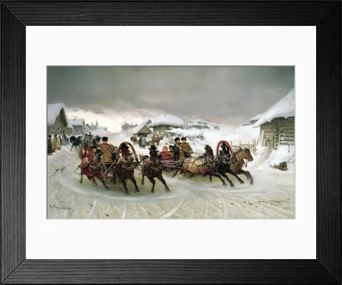 Framed Print : Shrovetide, 1889. Artist: Pyotr Grusinsky Framed Print : Shrovetide, 1889. Artist: Pyotr Grusinsky