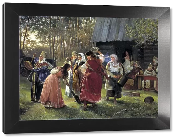 Eve-of-the-Wedding Party, 1889. Artist: Alexei Ivanovich Korzukhin