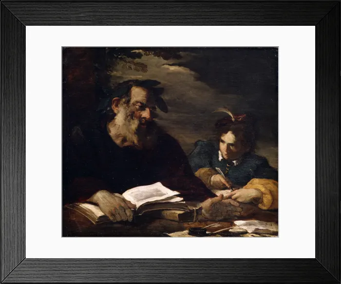 Framed Print : Homer Dictating his Poems, 17th century. Artist: Pier Francesco Mola Framed Print : Homer Dictating his Poems, 17th century. Artist: Pier Francesco Mola