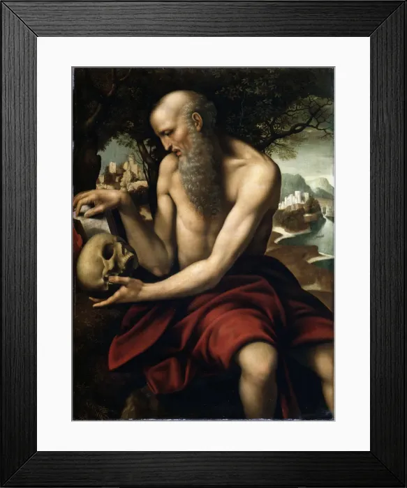 Framed Print : Saint Jerome, late 15th or early 16th century. Artist: Cesare da Sesto Framed Print : Saint Jerome, late 15th or early 16th century. Artist: Cesare da Sesto