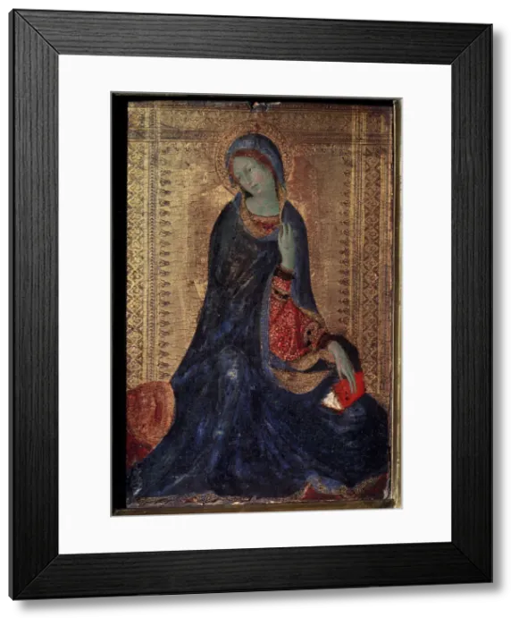 Framed Print : Virgin Annunciate, c1340-c1344. Artist: Simone Martini Framed Print : Virgin Annunciate, c1340-c1344. Artist: Simone Martini