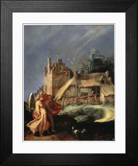 Framed Print : Landscape with Tobias and the Angel, c1610-c1615. Artist: Abraham Bloemaert Framed Print : Landscape with Tobias and the Angel, c1610-c1615. Artist: Abraham Bloemaert
