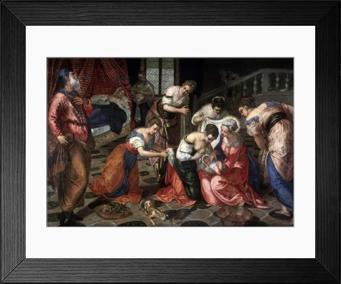 Framed Print : The Nativity of John the Baptist, 1550. Artist: Jacopo Tintoretto Framed Print : The Nativity of John the Baptist, 1550. Artist: Jacopo Tintoretto