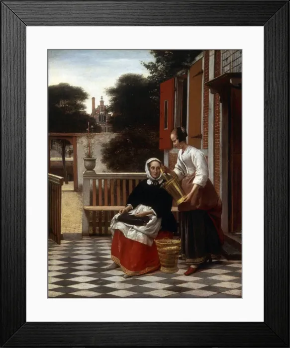 Framed Print : A Mistress and Her Maid, 1660. Artist: Pieter de Hooch Framed Print : A Mistress and Her Maid, 1660. Artist: Pieter de Hooch
